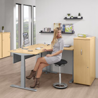 XXL-Jumbo elektrisch höhenverstellbarer Sitz-Schreibtisch / Steh-Schreibtisch COMFORT MULTI M pro