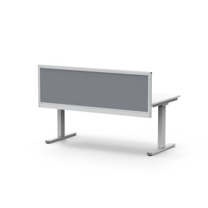 Tisch-Trennwand NEAPEL, Sichtschutz und Schallschutz - Höhe 600 mm