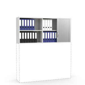 Rollladen-Aufsatzschrank Multi M pro, Weiß, B1600 x T420 x H750